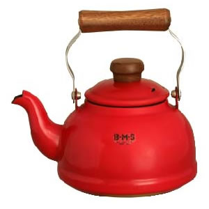 富士ホーロー BMS(ハニーウェアビームス)ケトル1.6リットル レッドの画像