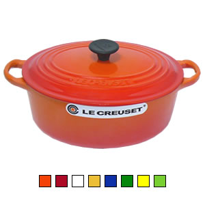 LE CREUSET ルクルーゼ ココット・オーバル 23cm チェリーレッド