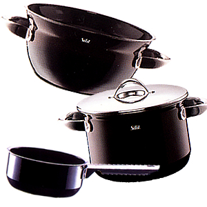 シリットsilit サーバーボウルブラック蓋あり