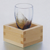 津軽びいどろ ぐいのみシリーズ 枡酒杯